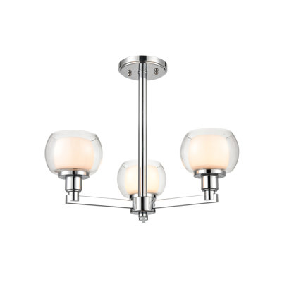 Luminaire suspendu bol simple à 3 lumières