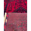 Tapis en laine et coton rouge noué à la main Original