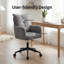 Plush Corduroy Swivel Adjustable Desk Office Chair-1093539856