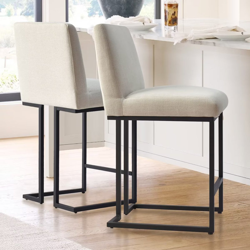 Tabouret de comptoir 25 po Chelley, Beige