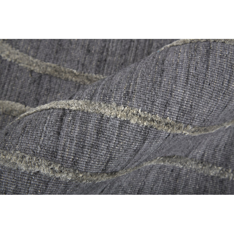 Haverhill Transitional Solid, Gray/Silver Area Rug, Rectangle 10' x 14'