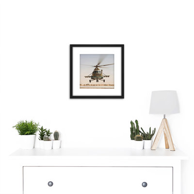 Military Afghanistan Air Force MI-17 Helicopter - Single Picture Frame Print