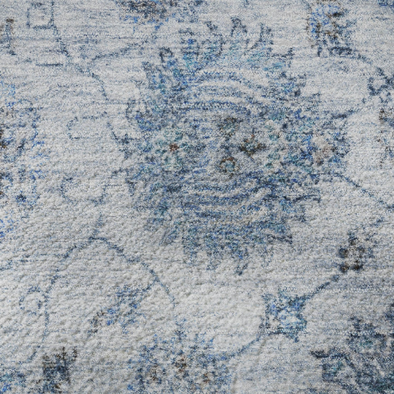 Premium Machine Washable Ashington AMF1833 Damask Rug, Rectangle 1'8" x 2'6"