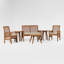 Ensemble de conversation en bois massif pour 4 personnes Anje-1540184955