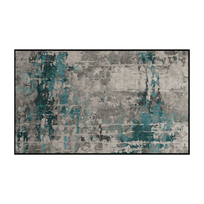Silky Soft Plush Gray Area Rug