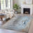 Machine Washable Indoor/Outdoor Xhevrie Blue Rug-111925277