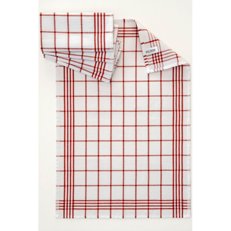 Luxury Hand Towel Set (5 Pieces), Red, 19.7 x 27.6 inches | 85% Cotton / 15% Polyester, Soft and Absorbent | Machine Washable, Durable & Quick-Drying | Perfect for Bathroom, Gym, and Spa Use