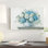 "Blue Hydrangea Cottage" par Carol Rowan, reproduction d'art sur toile tendue