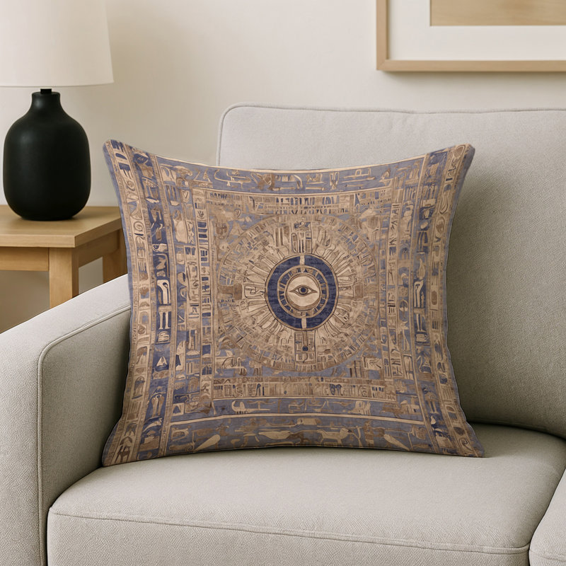 Coussin décoratif intérieur et extérieur Modern, Carré 18 po, Gris floral 141