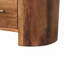 Chevet sculpté en bois massif, brun
