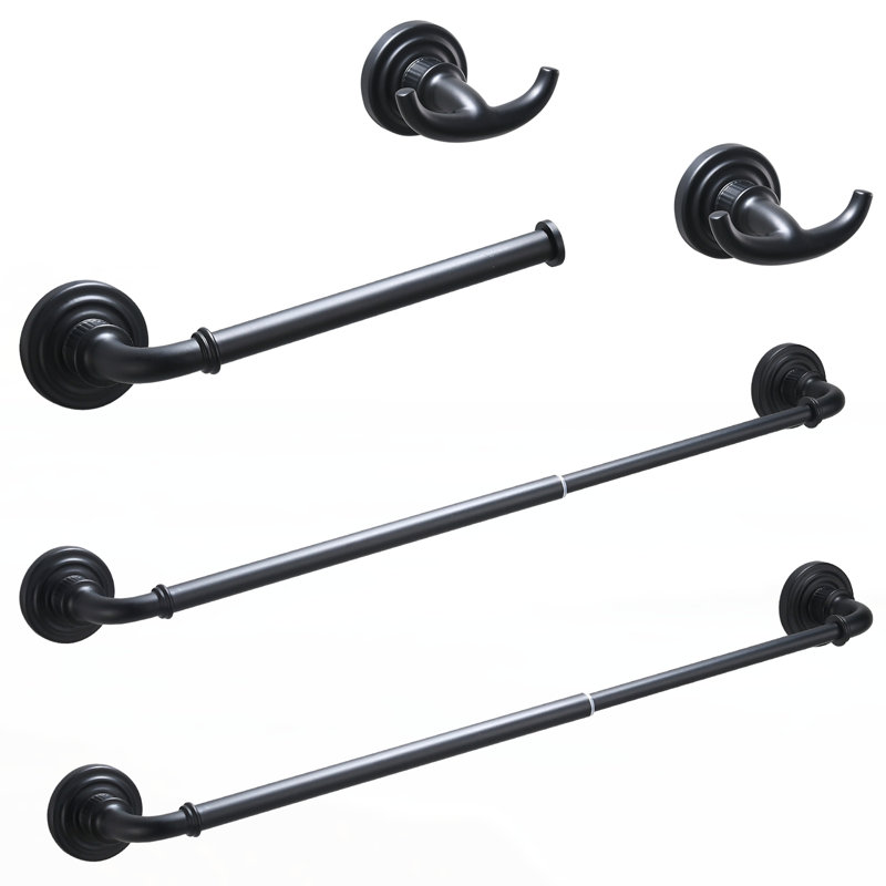 Porte-serviettes, Noir mat
