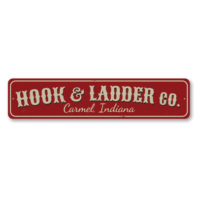 Hook & Ladder Company Aluminum Sign
