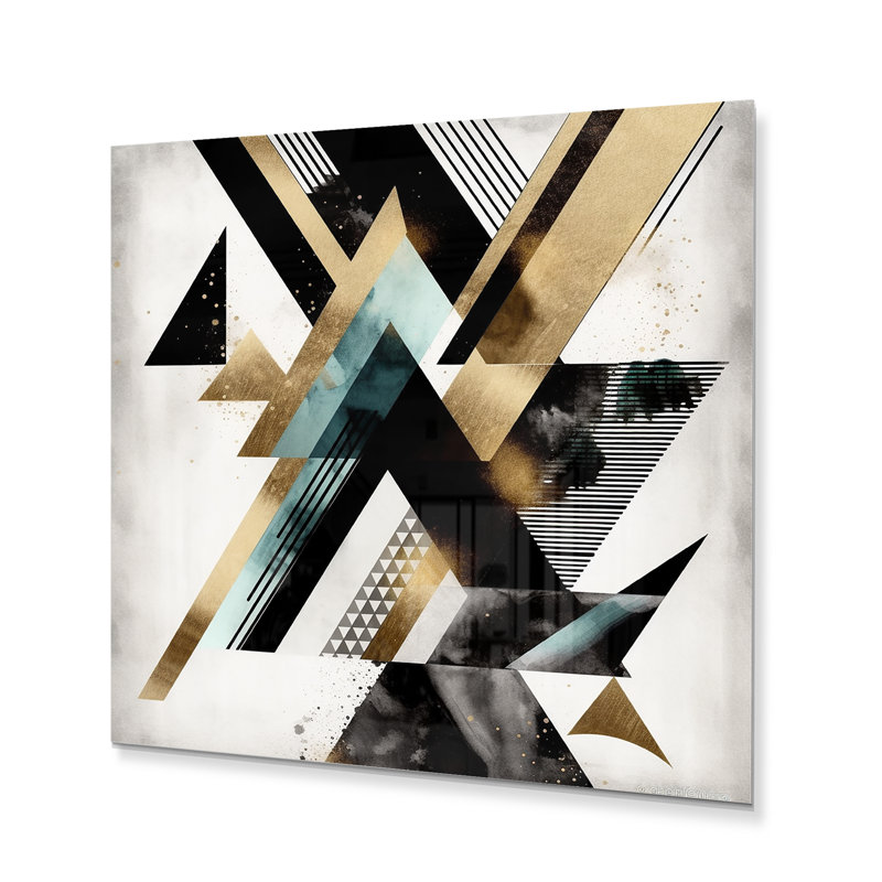 Triangle - sans cadre, impression sur métal, H 16 po x l 16 po x P 1 po