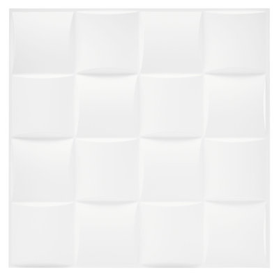 Risteau 50 cm x 50 cm 3D Wall Panel (6-pack)