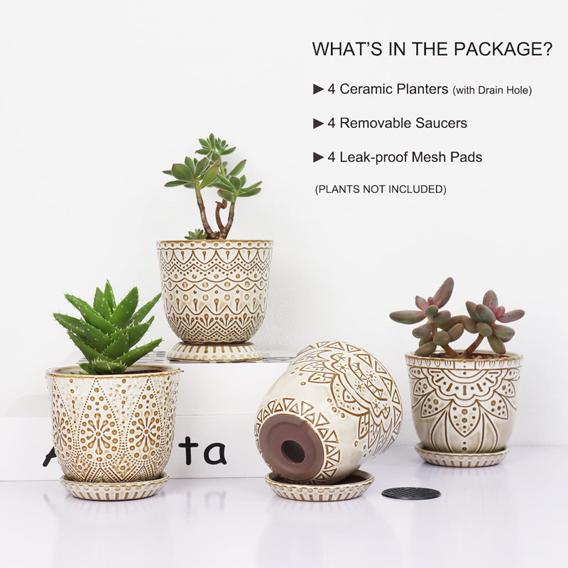 big clay pots for plants Aged Terracotta Garden Pot main image 1