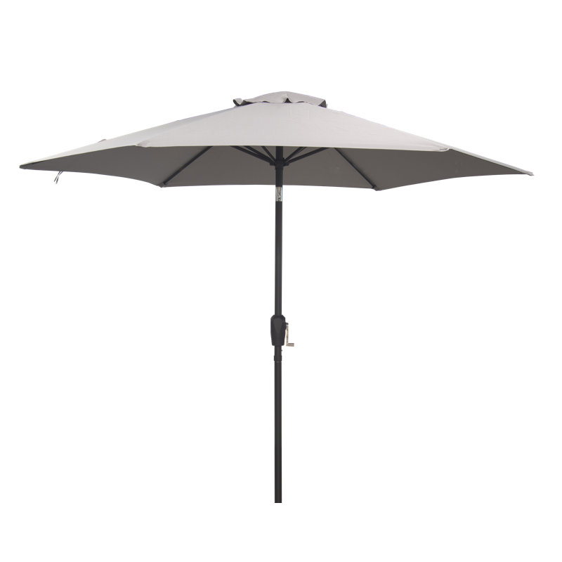 Parasol de marché 9 pi Mannie, Gris