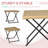 Square Wicker/Rattan Outdoor Folding Side Table