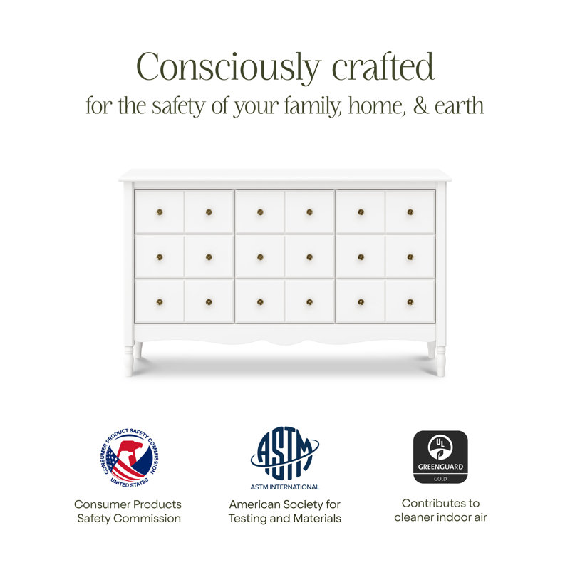 Liberty 9-Drawer Assembled Dresser, Warm White