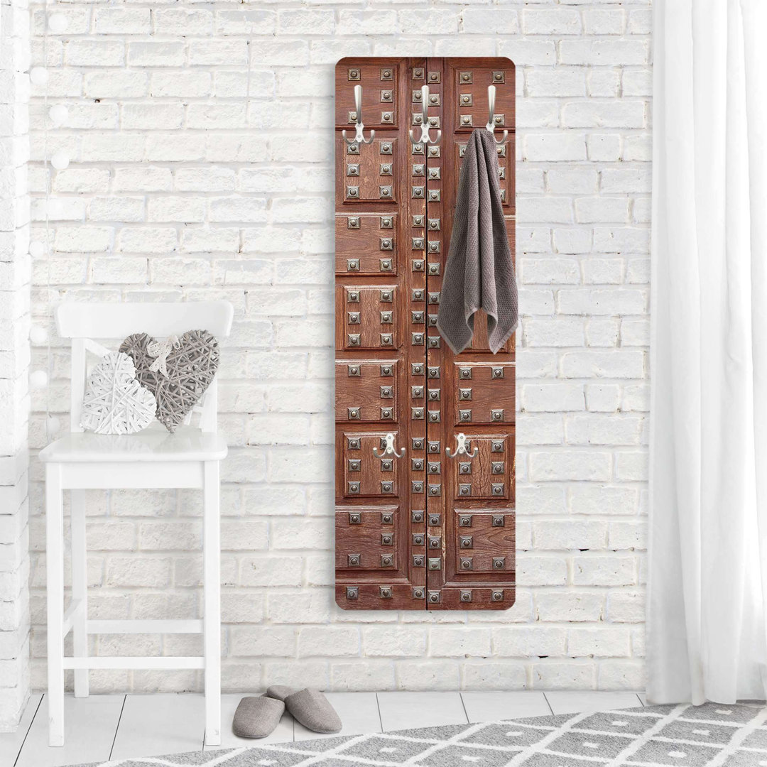 Moorish Door in Alhambra Wall Mounted Coat Rack