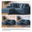 2 Seater Corduroy Sofa & Chaise-114969839