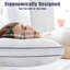 Ensemble de 2 oreillers de lit - taille standard, ensemble de 2, rembourrage en duvet synthétique, offrant un soutien pour tous les dormeurs-117534515