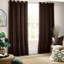 Heavy Chenille Room Darkening Eyelet Curtains-91668136-91668118