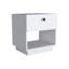 Table de bout avec table de chevet et tablette inférieure ouverte - Blanc | Idée de cadeau