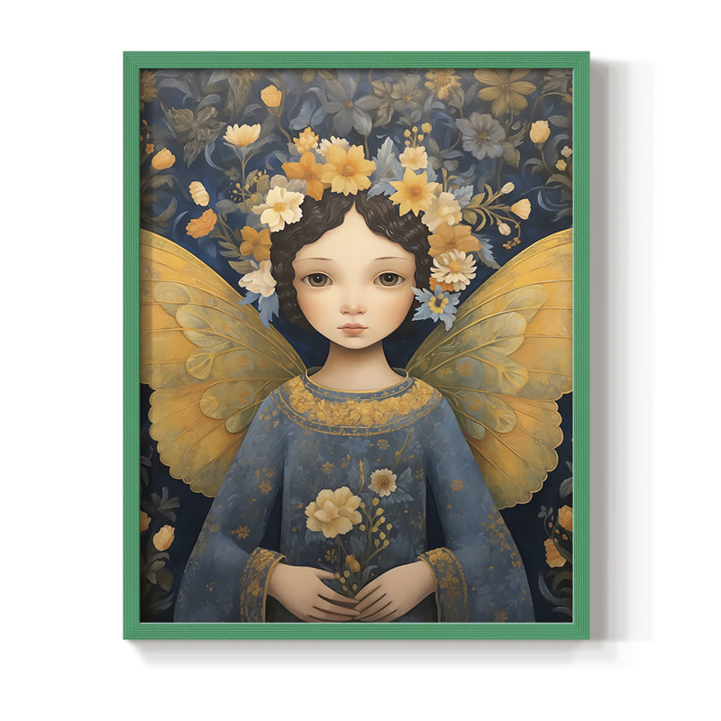 «Religious Series», reproduction encadrée sur CD en bois massif, Vert, H 30 po x l 24 po