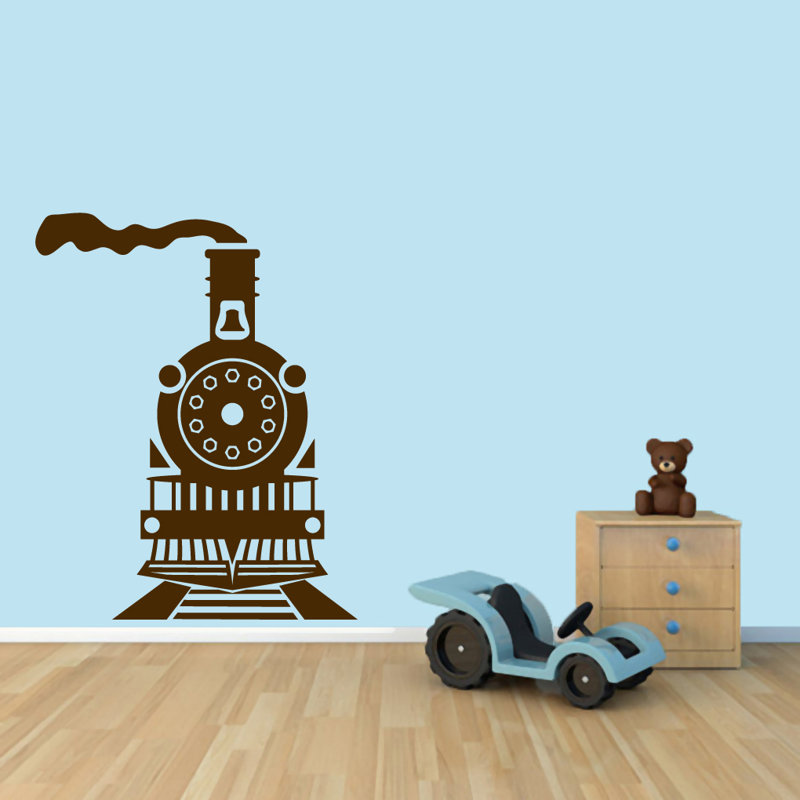 Adhésif décoratif train, Brun