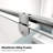 44-48 in. W x 71 in. H Framed Pivot Shower Door with 1/4 in. (6Mm) Tempered Clear Glass-114500397