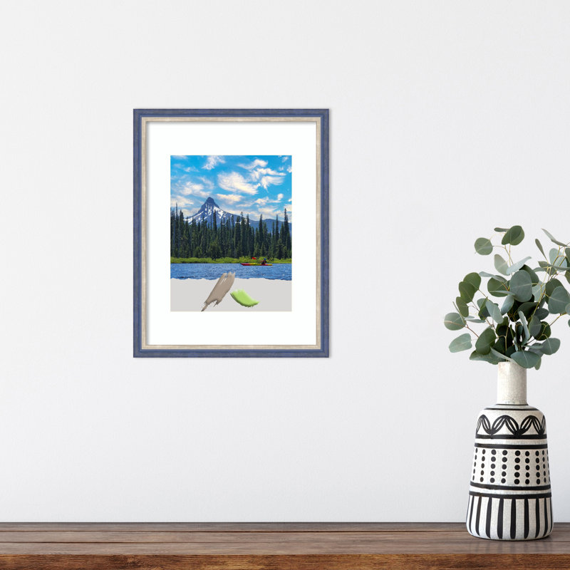 Cadre photo Bulwinder, Bleu, 11 po x 14 po