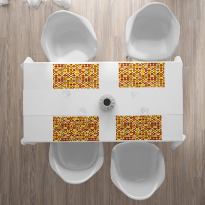 Polyester Geometric Rectangle Placemat