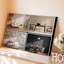 «Canvas A Stylish Interior Design Collage mettant en vedette quatre tendances distinctes du papier peint pour chaque quadrant, présentant une toile unique-1412384606