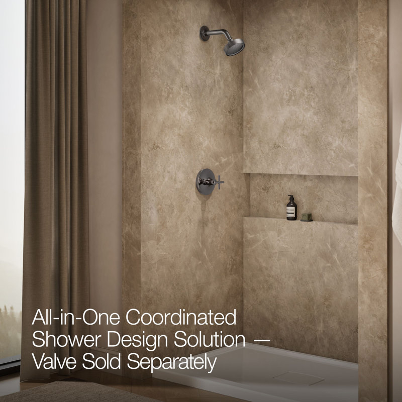 Purist Shower Trim, Vibrant Titanium, Cross Handle