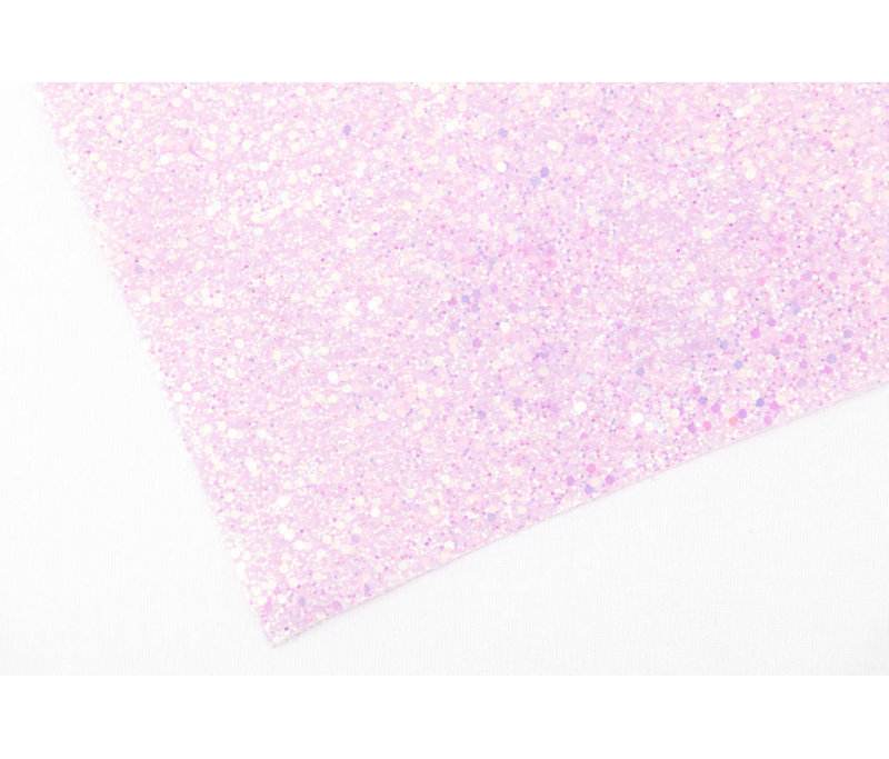 Rose bébé - Échantillon de papier peint scintillant véritable (format A6)