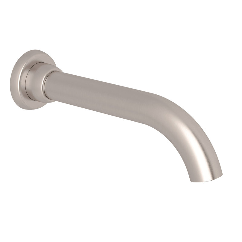 Transitional Wall Mount Tub Spout, Satin Nickel