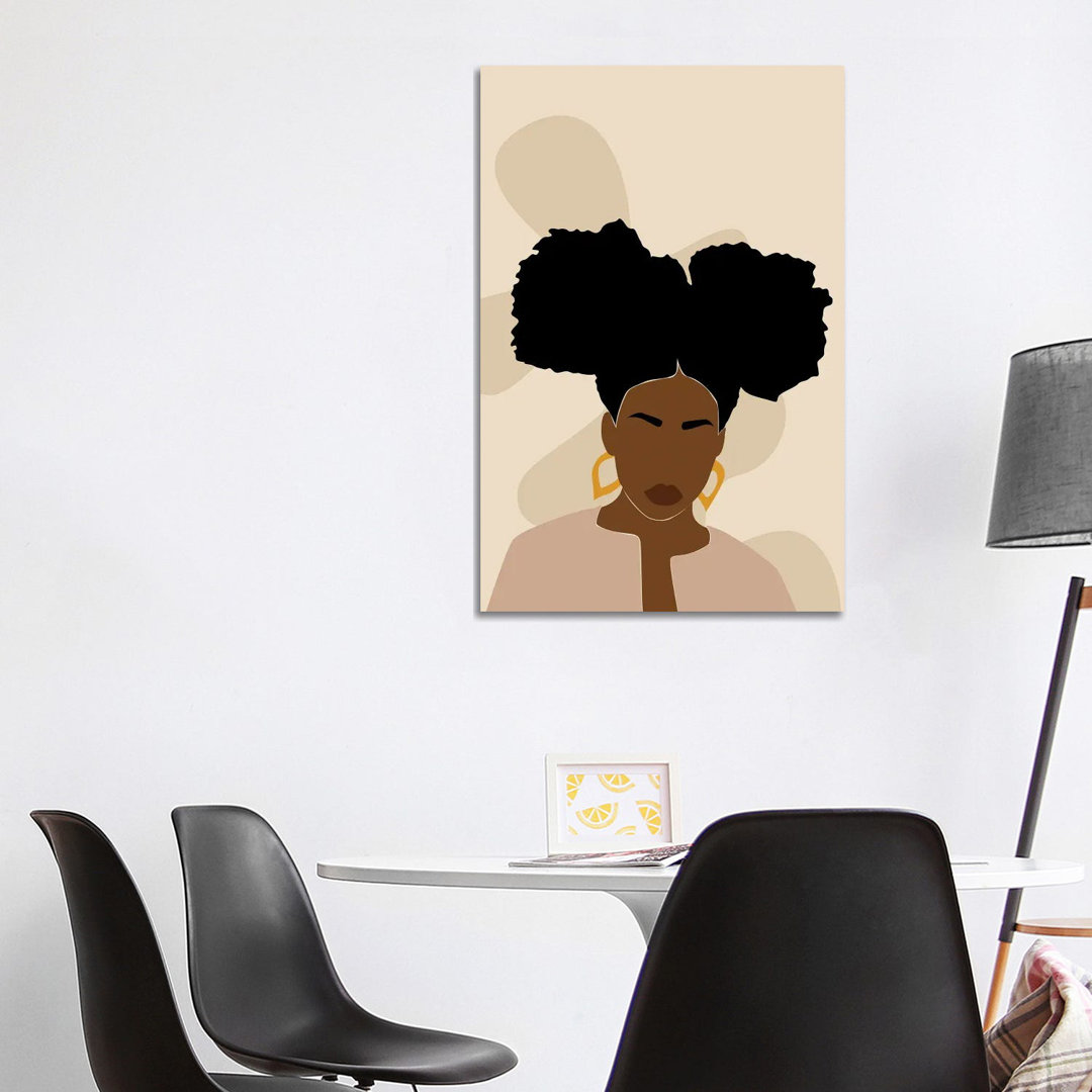 Afro Girl Abstrakte Kunst