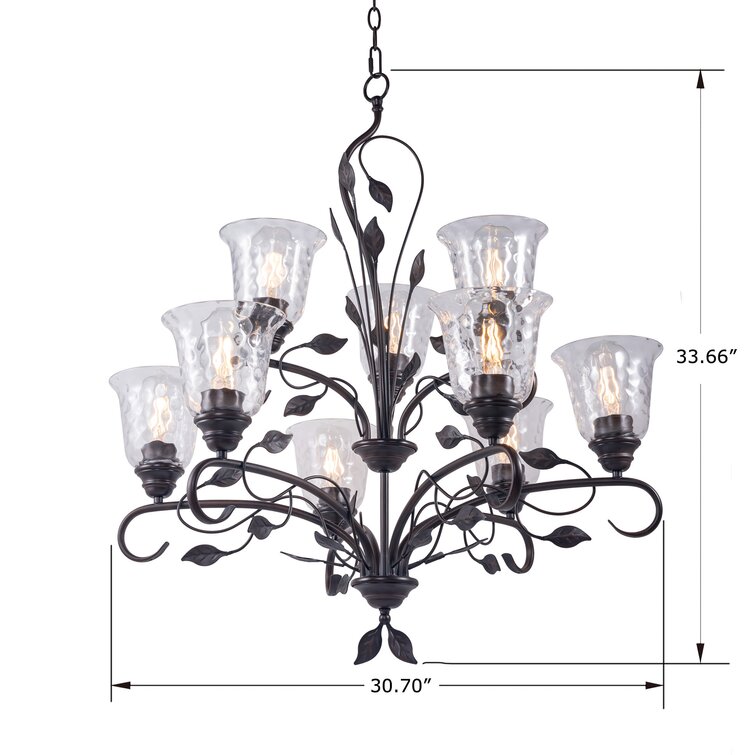 Lark Manor Arriell 9 - Light Dimmable Classic / Traditional Chandelier &  Reviews | Wayfair
