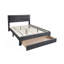 Lit de luxe 1 pièce de style contemporain avec tiroir de rangement