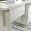 Bureau avec tiroir classeur, finition blanche
