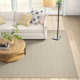 Bradshaw Zipper Blue/Ivory Handwoven Cotton Rug