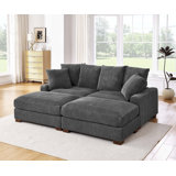 Zaheer 86'' Corduroy Sofa
