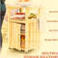 Robuste, support de gril, table chauffante, armoire de rangement, pivotant, chariot d'extérieur, plateau de table, structure en bois, caractéristiques de mobilité