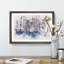 Path Through a Purple Forest - Picture Frame Painting Print-56851694-56851697