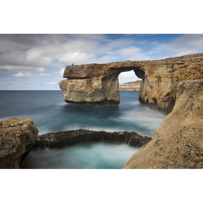 Azure Window In Gozo Island, Malta by ToniRamon - Wrapped Canvas Print, 81cm H x 122cm W