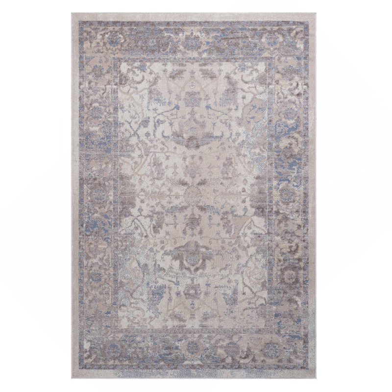 Beige / Traditional Area Rug, Rectangle 5'3" x 7'6"