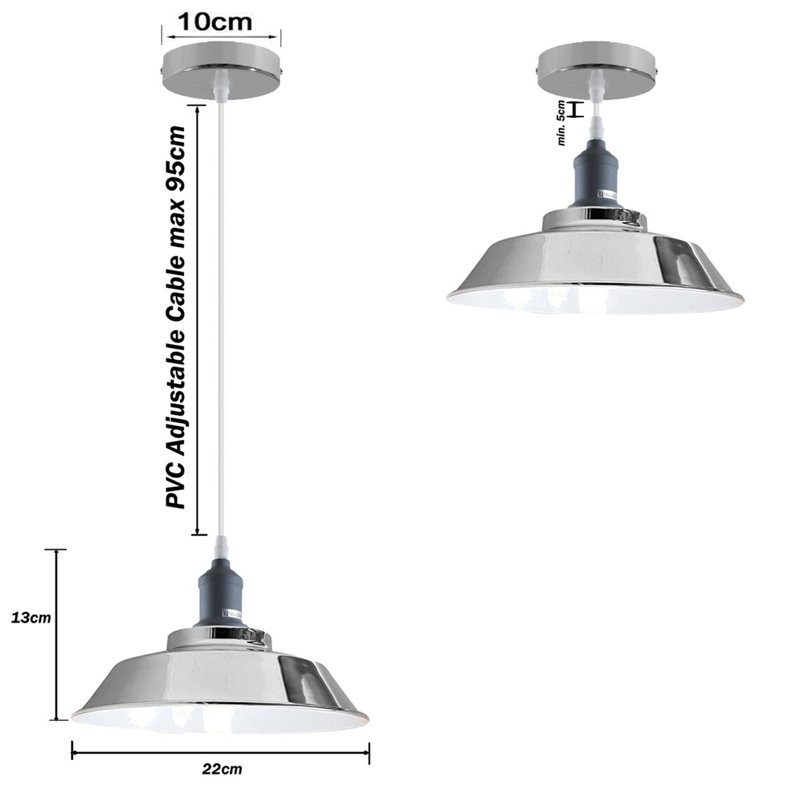 Frances 1 - Light Chrome Pendant