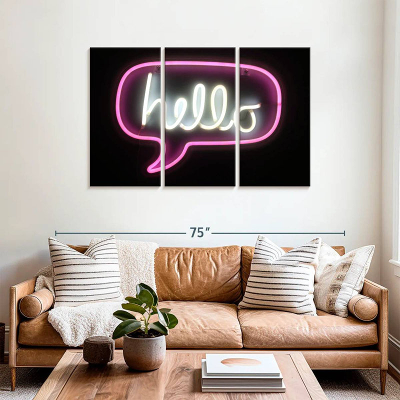 Tergel Neon Hello Sign, 36" H x 57" W