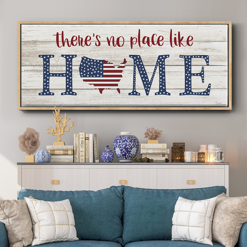No Place Like Home- Framed Canvas