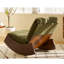 Chaise berçante confortable, fauteuil oscillant rembourré de haute qualité, structure en bois massif, parfaite pour une chaise de lecture d'appoint à réglages multiples pour la chambre à coucher, le salon, la chambre de bébé-107086901